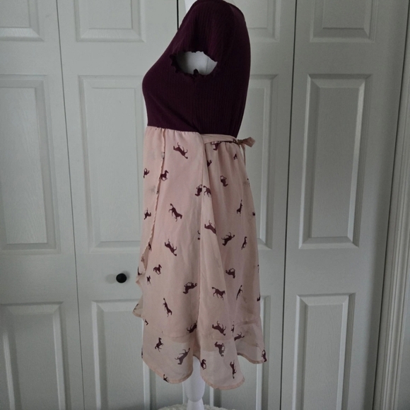 Wonder nation girls dress Size XL 14/16 horses - Picture 2 of 9